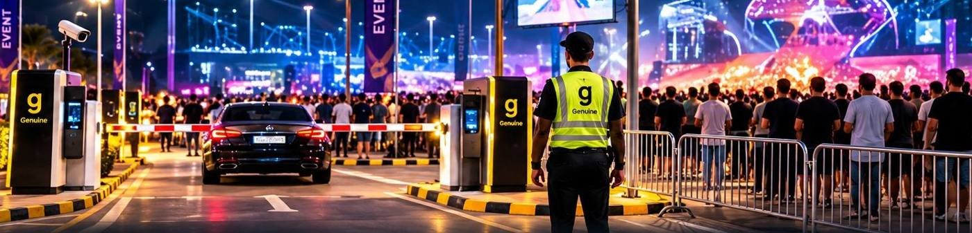 Event parking with a traffic marshal