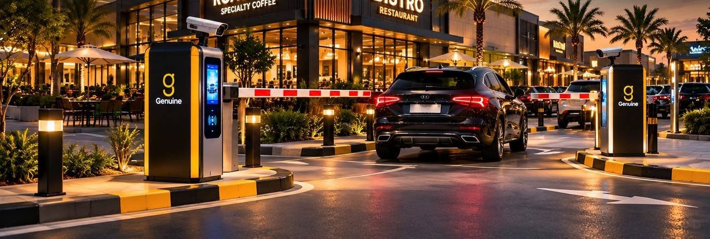 Restaurant parking entrance