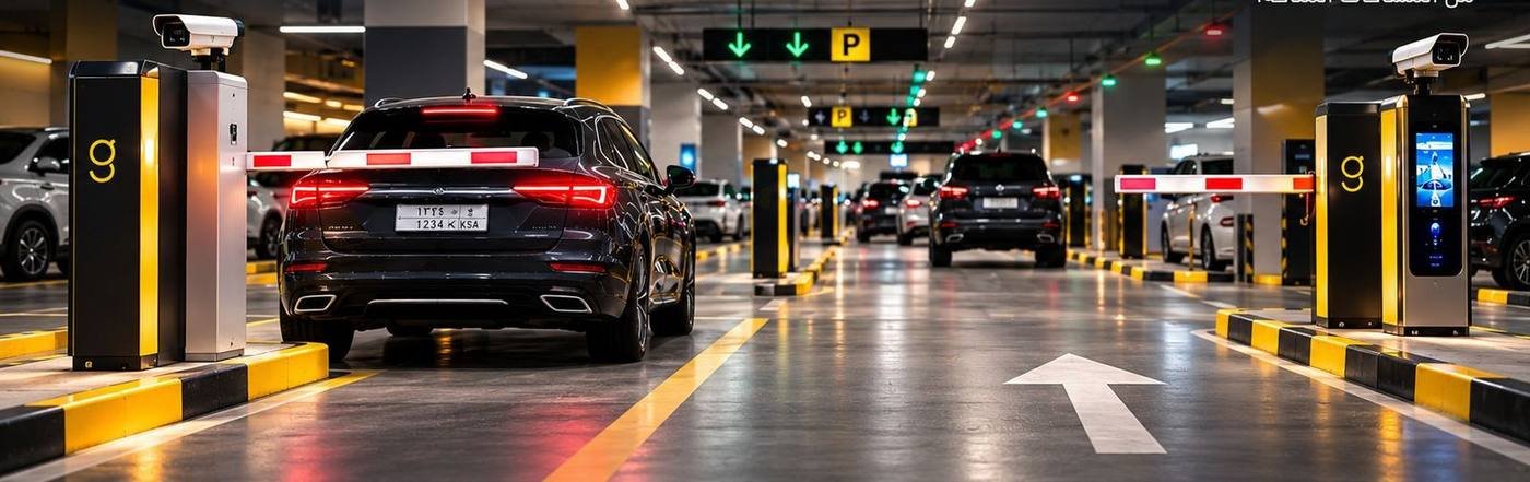 Smart parking entry lanes with guidance signs